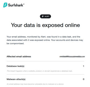 Surfshark Security Alert
