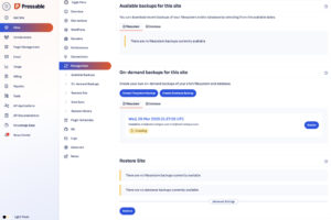 Pressable Data Backup