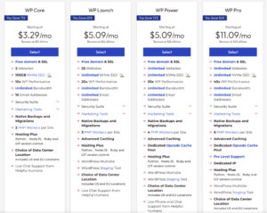 InMotion WordPress Hosting Pricing