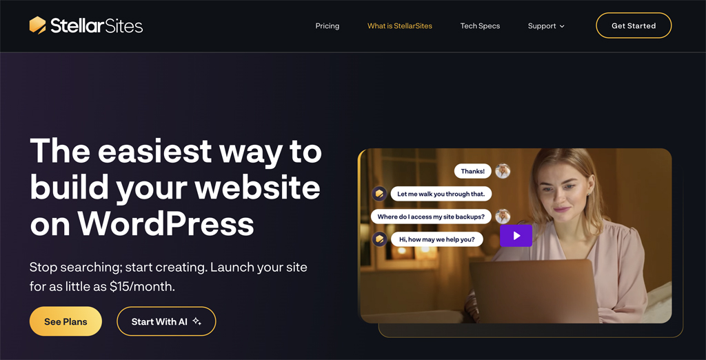 StellarSites Review