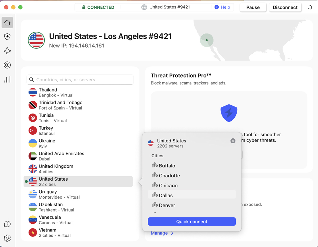 Connecting to NordVPN Server
