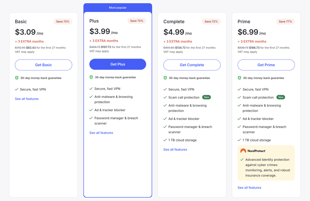 NordVPN Pricing and Plans