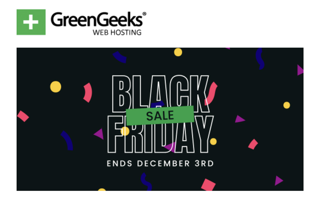 GreenGeeks Black Friday Sale