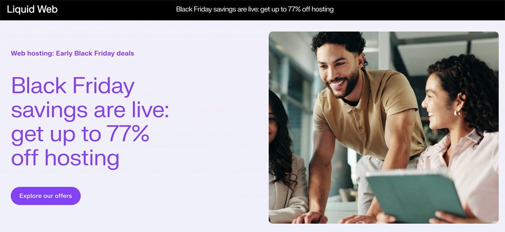 Liquid Web Black Friday Sale