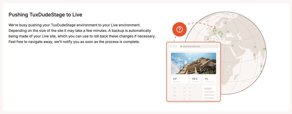 Kinsta Staging Pushing to Live