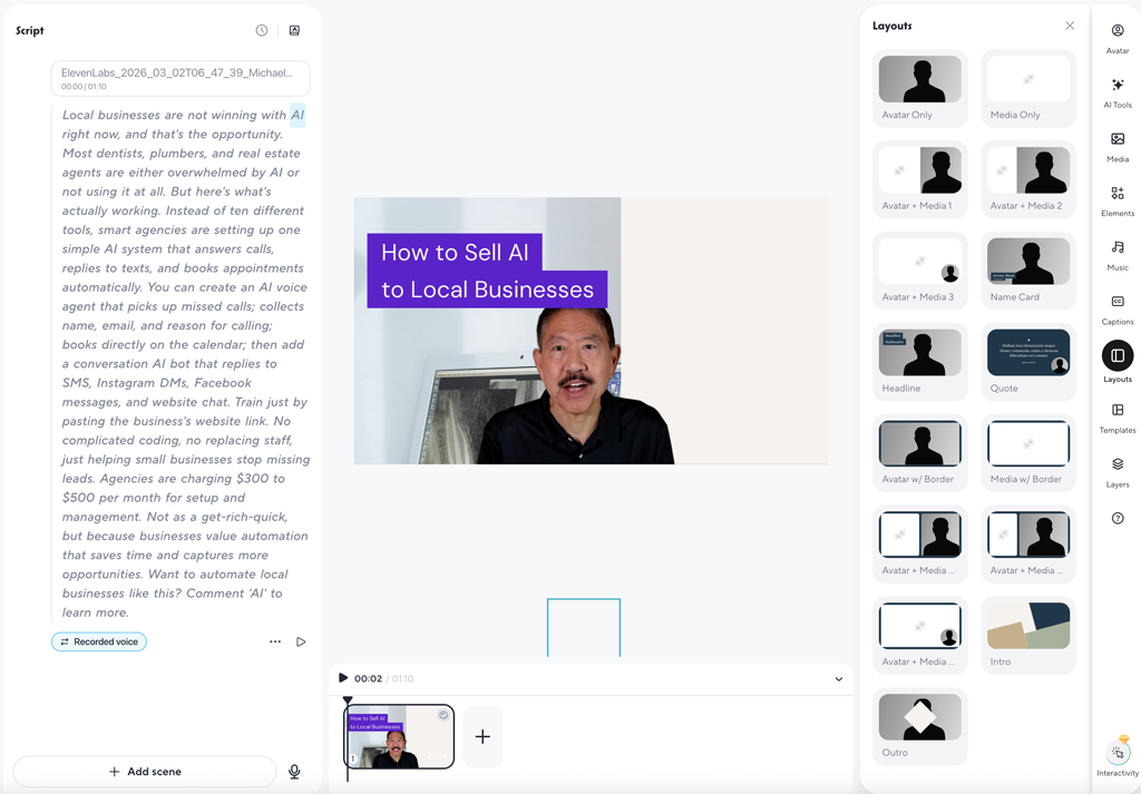 HeyGen Video Scene Formats