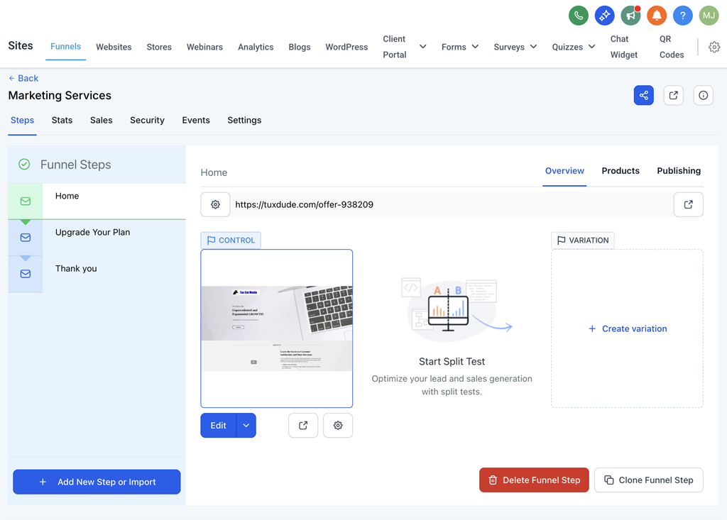 HighLevel Sales Funnel