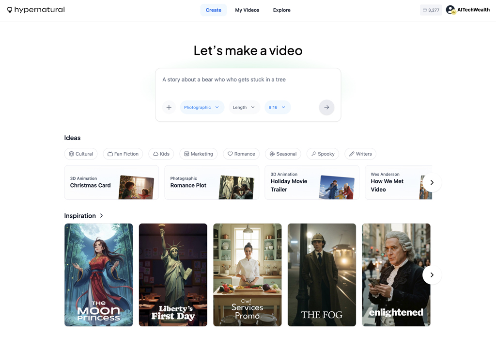 Hypernatural Dashboard