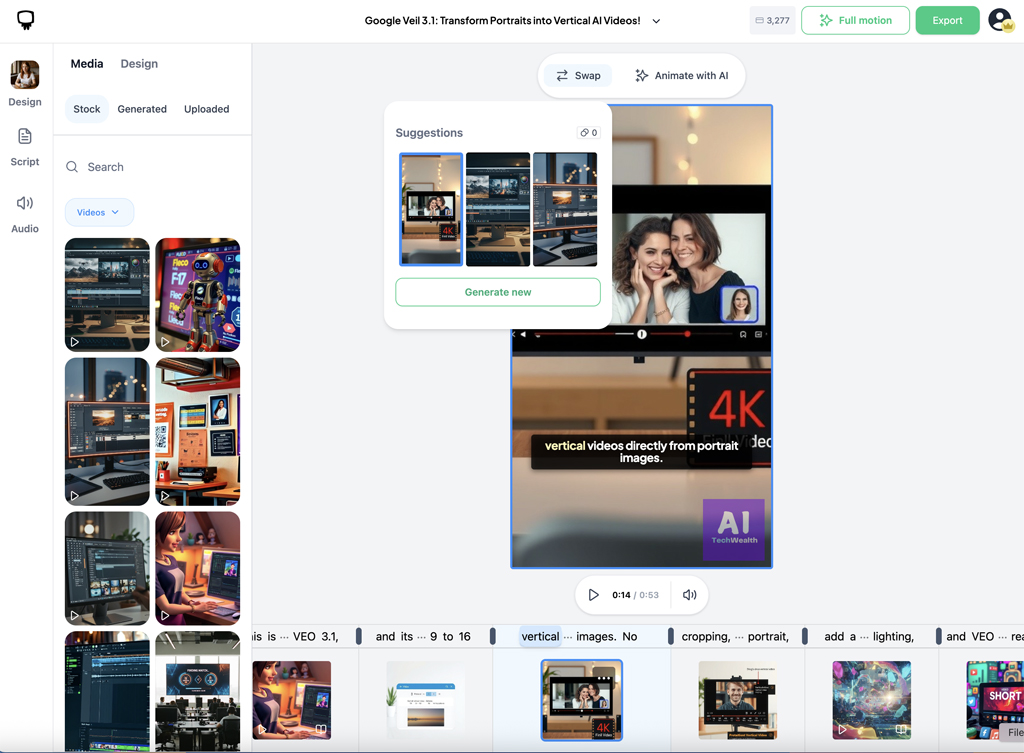 Hypernatural Video Scenes