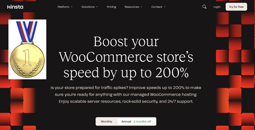 Kinsta WooCommerce Hosting