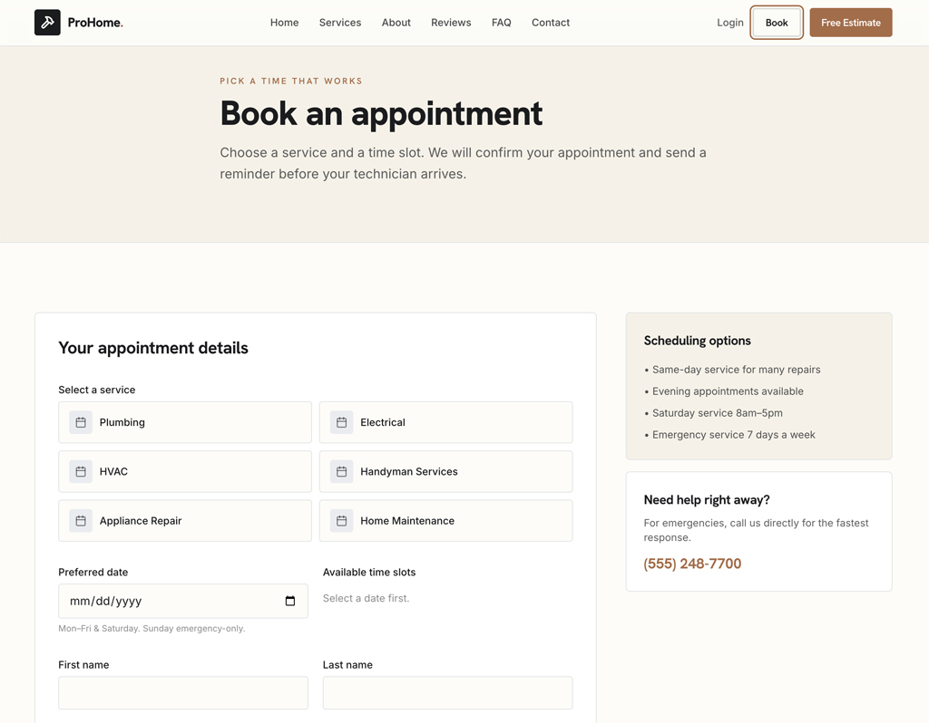 Base44 Appointment Booking