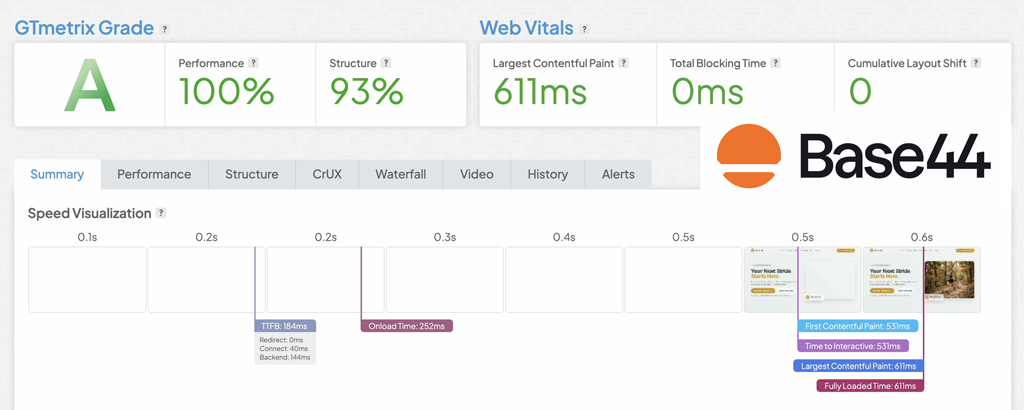 Base44 Speed Test Results